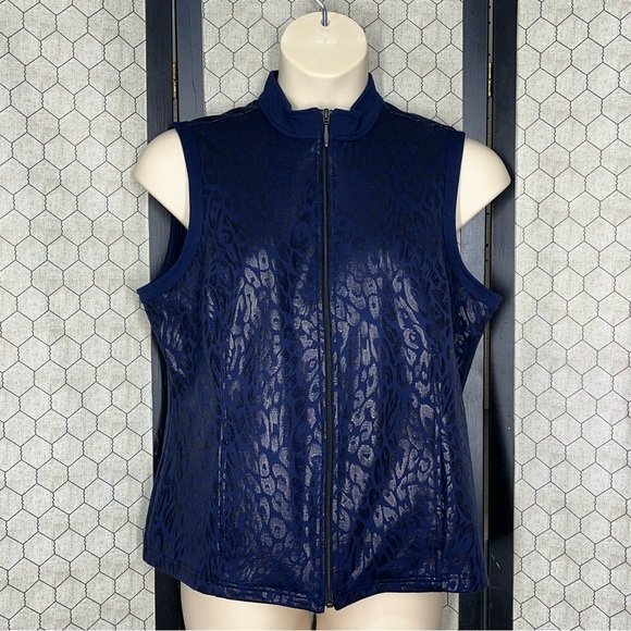 Chico's Jackets & Blazers - Weekends By Chico’s Animal Print Vest